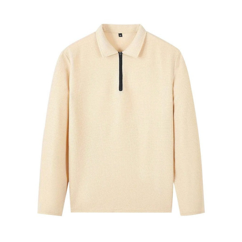 Completo Relax®️ da uomo con felpa in maglia Waffle e pantaloni Dritti