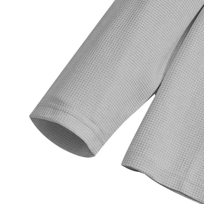 Completo Relax®️ da uomo con felpa in maglia Waffle e pantaloni Dritti